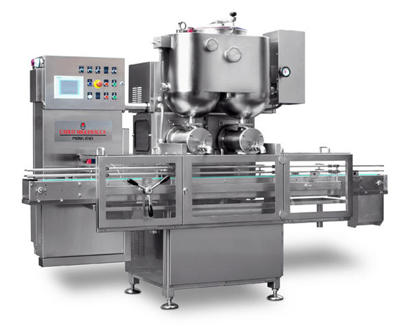 Dupla fejű félautomata gyümölcslekvár töltőgép 