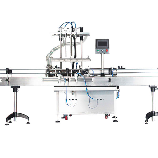 Automatikus 8, 10, 12 fejű testápoló dugattyús töltőgép / töltő